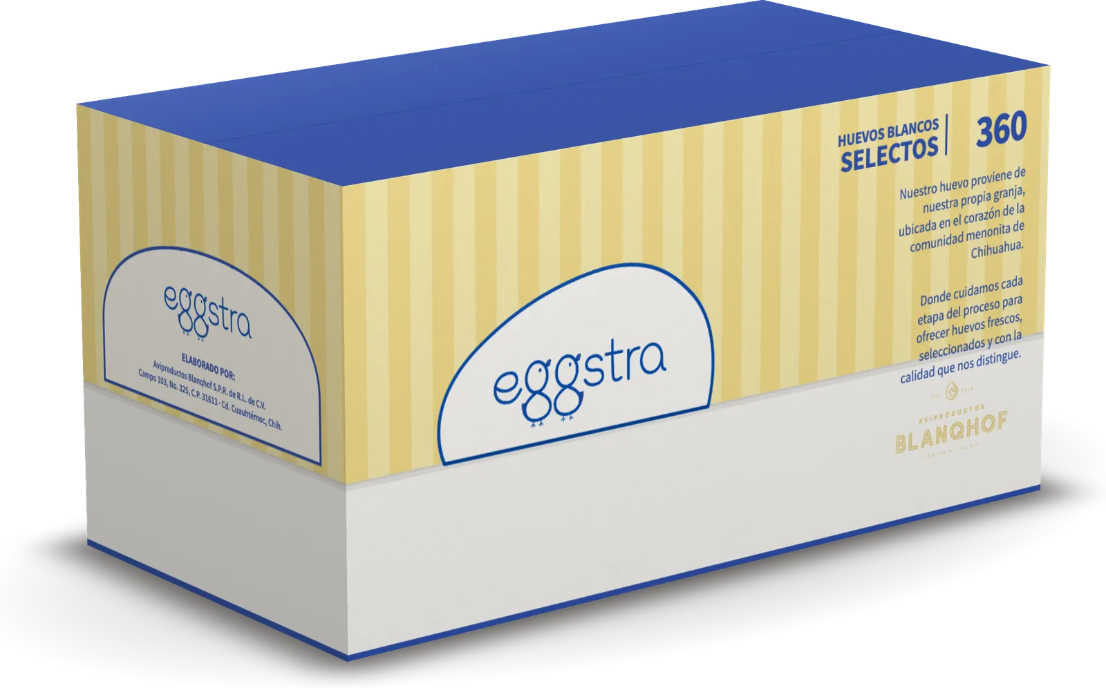 Caja Eggstra de huevo blanco extra grande